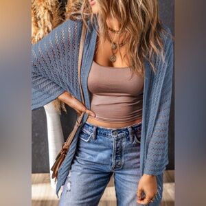 Gisele crochet knot cardigan